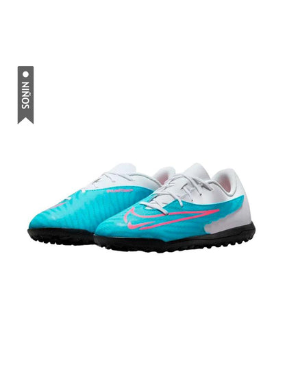 Zapatillas Nike Phantom Gx Club Turf Gs Niños Azul/Blanco