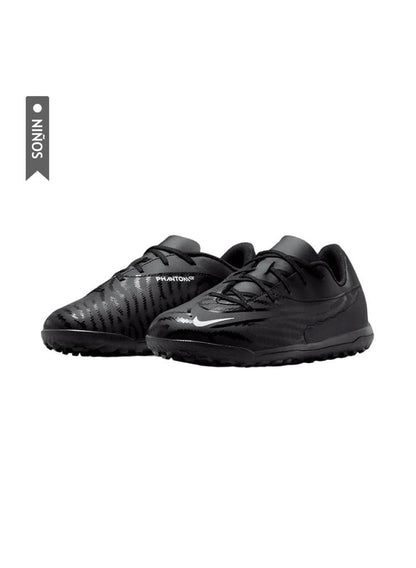 Zapatillas Nike Phantom Gx Club Turf Gs Niños Negro