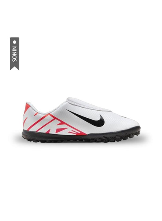 Zapatillas Nike Turf Jr Vapor 15 Club Niños Blanco/Rojo