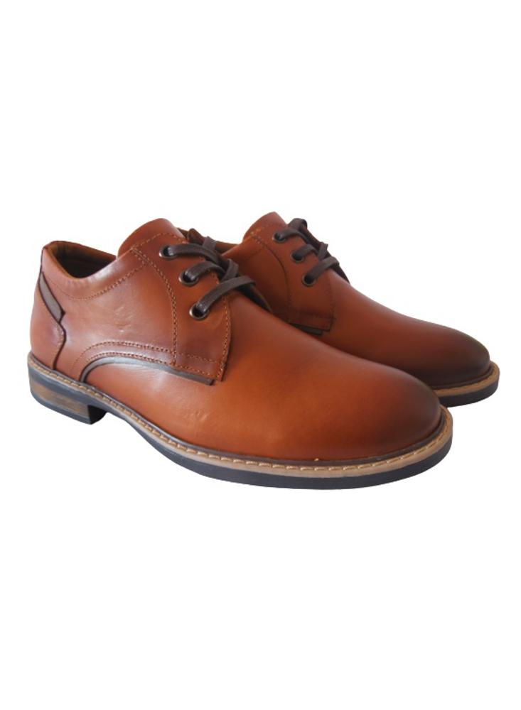 Zapato Casual Formal Para Hombre En Cuero Calzado Guerreros Oh 901 Miel