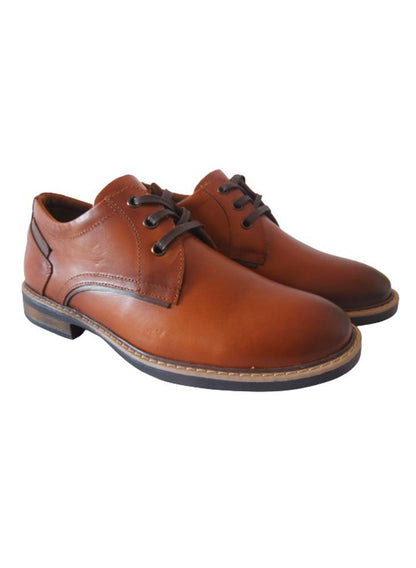 Zapato Casual Formal Para Hombre En Cuero Calzado Guerreros Oh 901 Miel