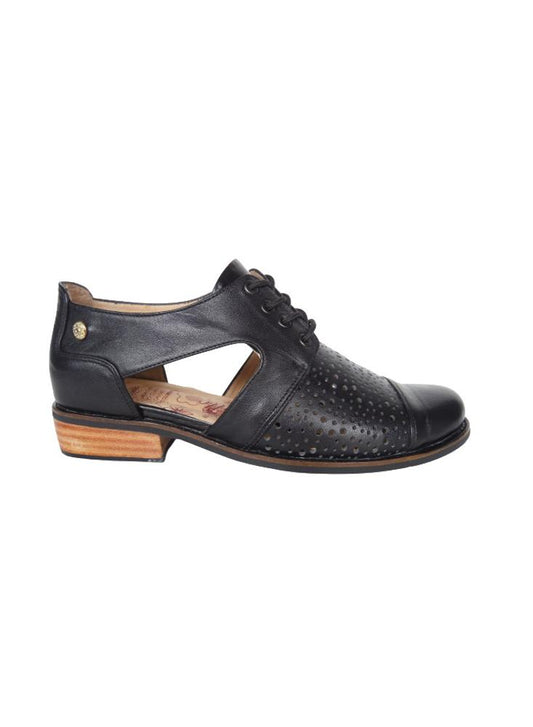 Zapato Oxford Para Mujer En Cuero Calzado Guerreros At 114 Negro