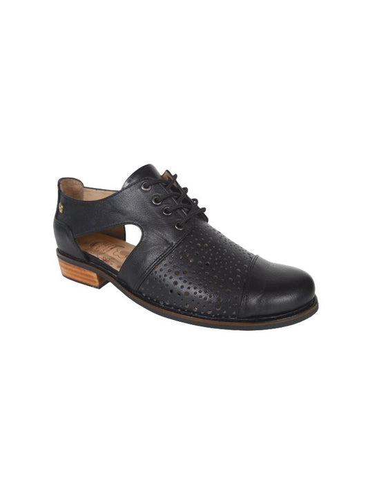 Zapato Oxford Para Mujer En Cuero Calzado Guerreros At 114 Negro